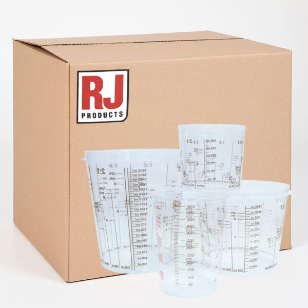 SUNPOLY - RJ 600CC PLASTIC MIXING CUPS PKT 50
