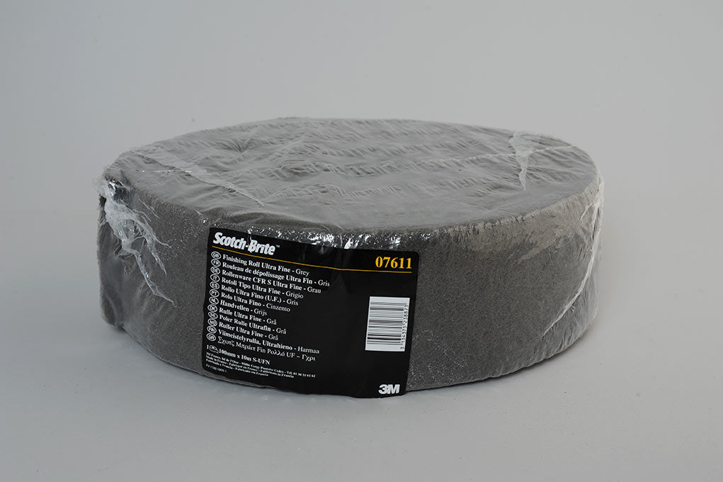 3M07611 - 3m 07611 Grey Scotchbrite Roll Scotch-Brite Clean and Finish Roll Ultra Fine