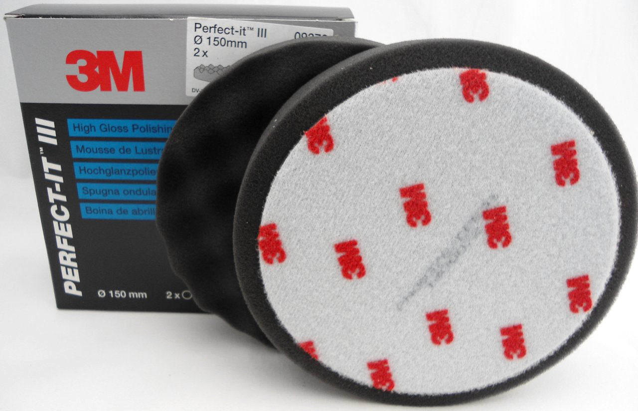 3M09378 - 3m 09378 Perfect-It™ High Gloss Polishing Pad Black Convoluted 150 mm 2 Pack