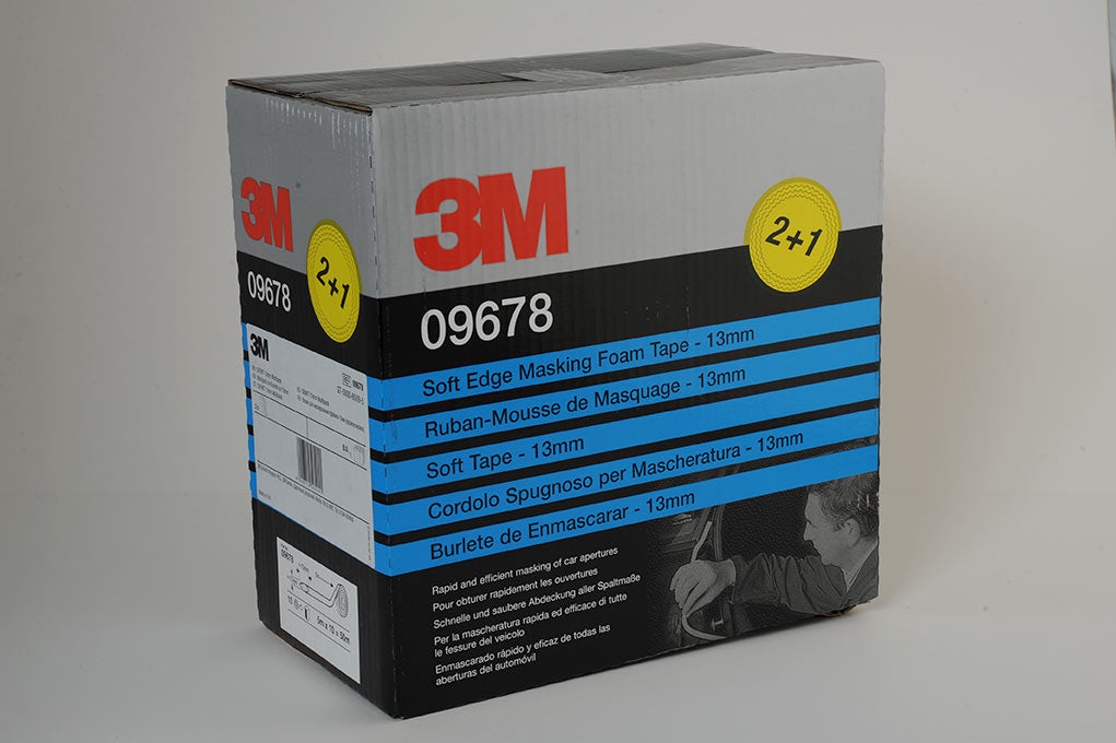 3M09678 - 3m 09678 Soft Edge Foam Masking Tape White 13 mm x 50 m 10 Pack