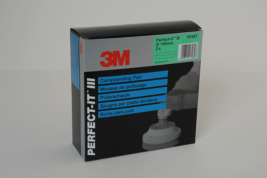 3M50487 - 3m 50487 Perfect-It™ Foam Compounding Pad Green Flat 150 mm 2 Pack