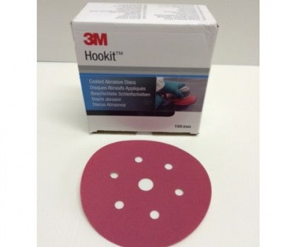 3M51153 - P80 Red Hookit Discs 150mm (100)