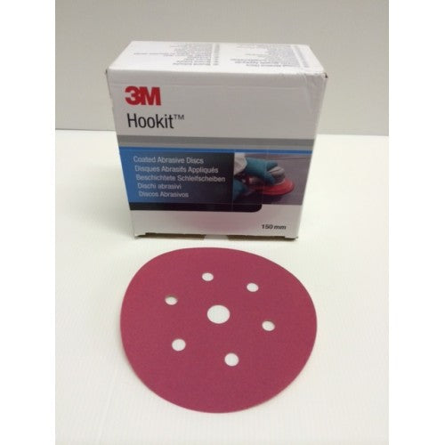 3M51160 - 3M51160 - P500 Red Hookit Disc 150mm (100)