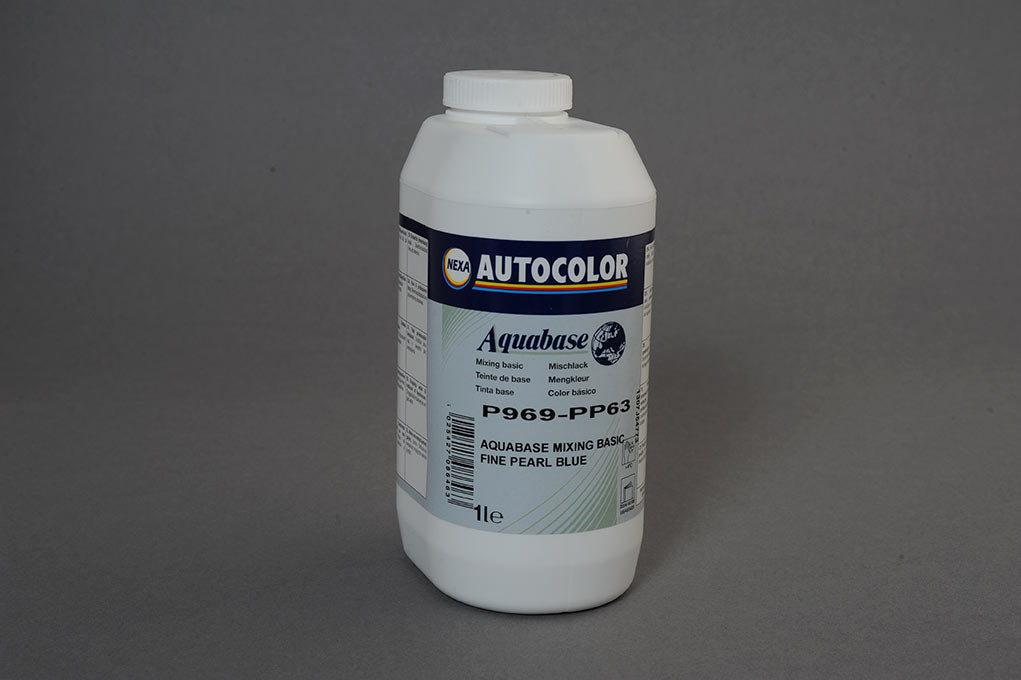 I969PP63/1 - Aquabase Mm Fine Blue Pearl 1lt