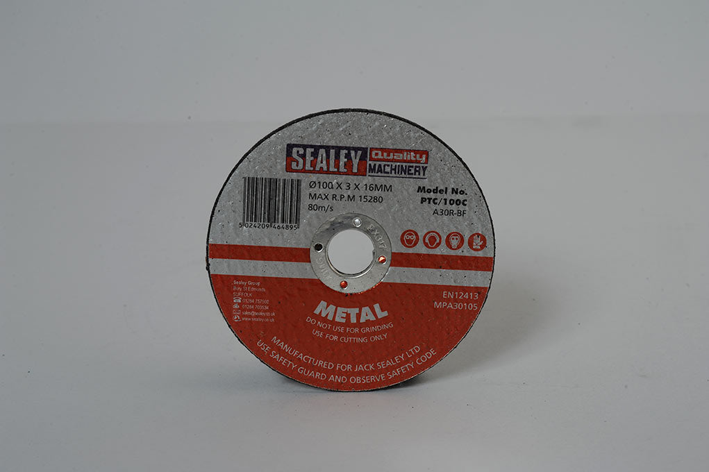 JSPTC/100C - 100 X 3 X 16 Cutting Disc Flat