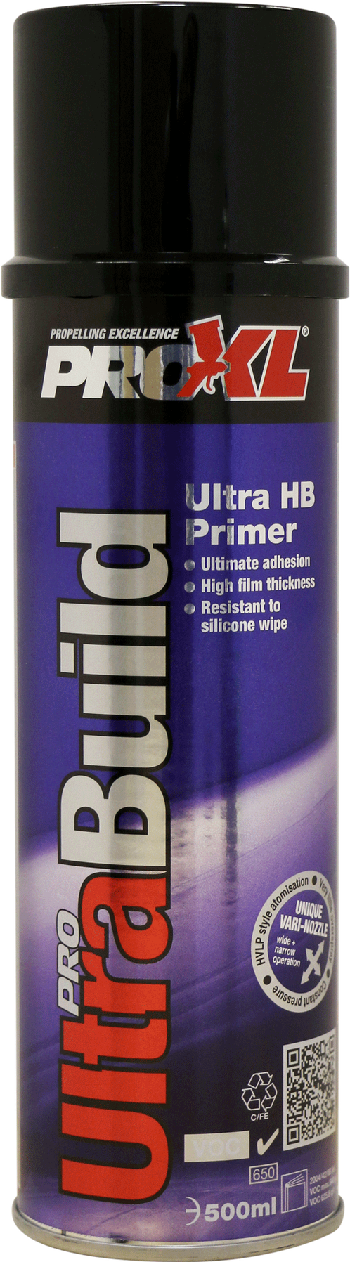 ULTRABUILDBK - Ultra Build Primer Filler Black 500ml