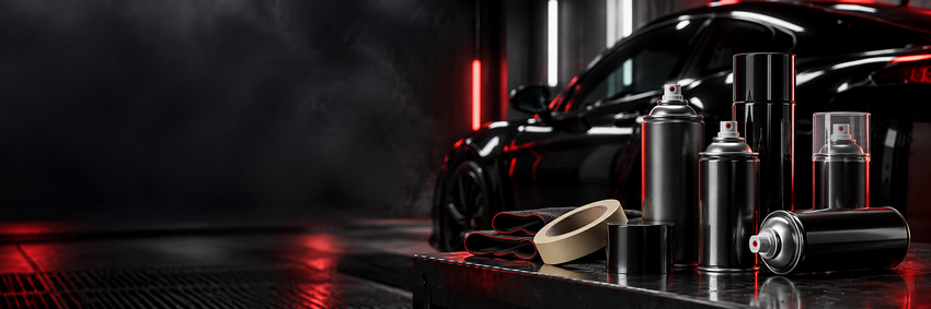 Metalflake professional automotive refinishing collection header artwork