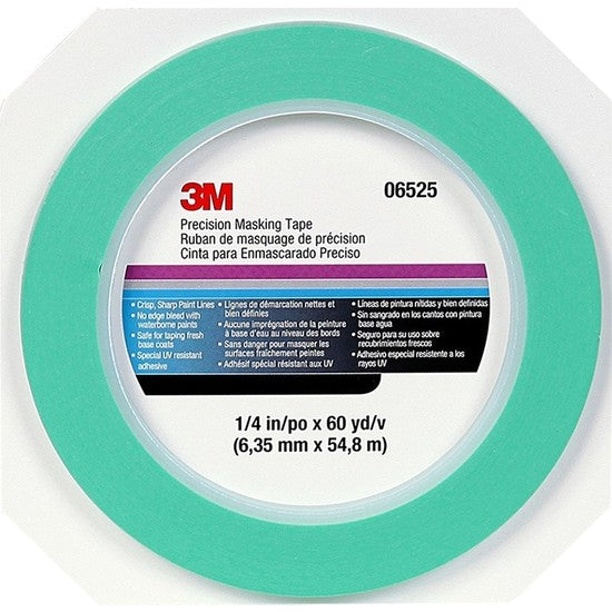 3M6525 - 3M PRECISION MASKING TAPE 6MMX55M