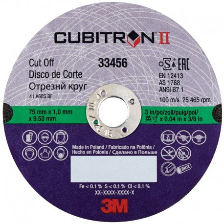 3M33456 - 75x1mm Cubitron Cut Off