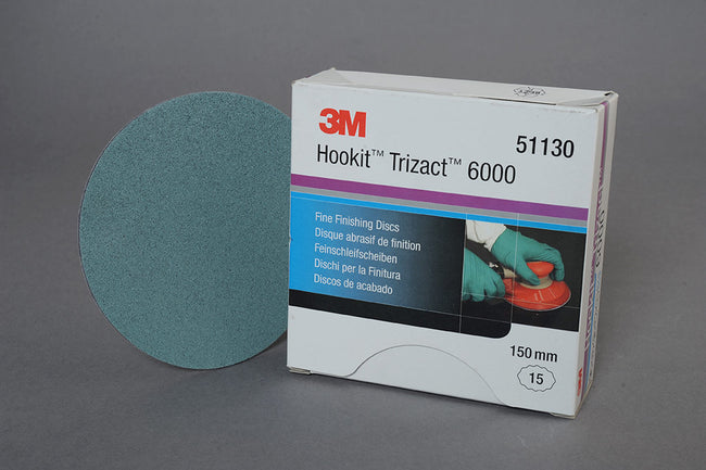 3m 51130 Trizact™ Hookit™ Foam Abrasive Disc 443SA 150 mm P6000 15 Pack