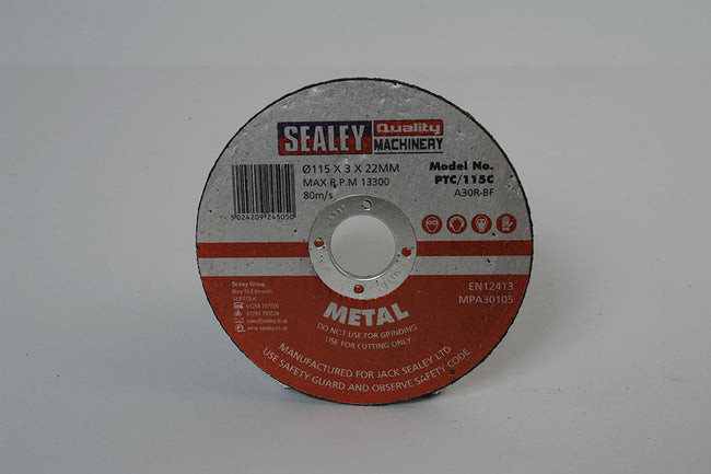 JSPTC/115C - 115x3x22mm Cutting Disc 4 1/2